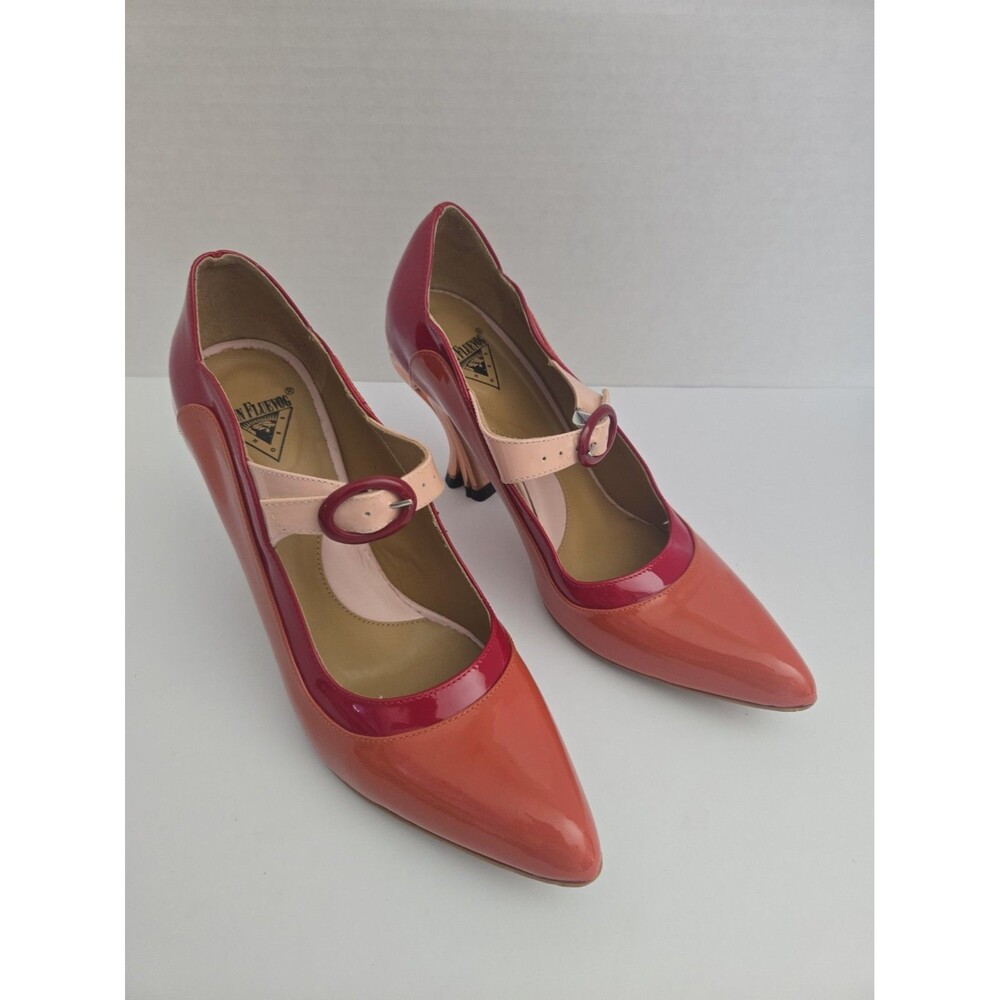John Fluevog Malala Patent Leather Mary Jane Heels Women’s size 7